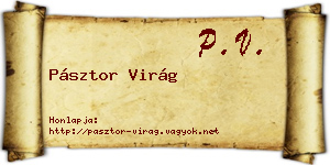 Pásztor Virág névjegykártya