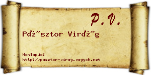 Pásztor Virág névjegykártya